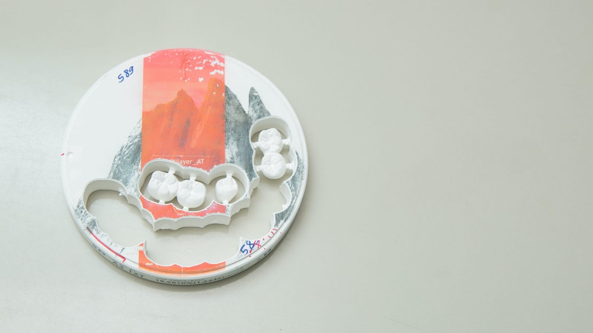 Dientes de muestra para prótesis